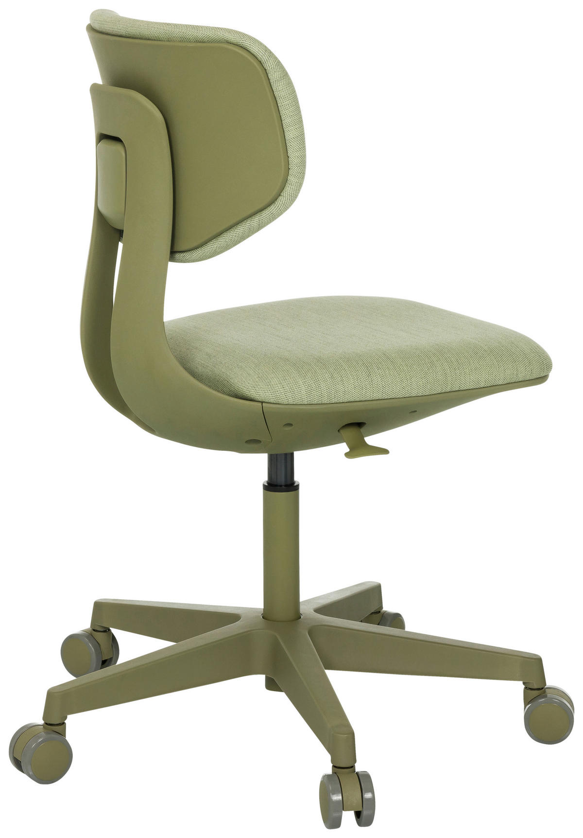 OTOČNÁ ŽIDLE PRO MLÁDEŽ, zelená - zelená, Moderní, textil/plast (51/72 - 87/51cm) - MID.YOU