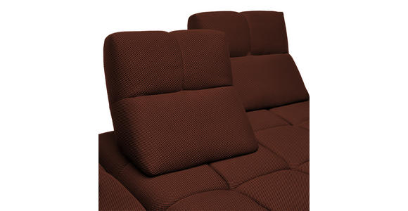 ECKSOFA in Struktur Rostfarben 233/313 cm - Rostfarben/Schwarz, Design, Kunststoff/Textil (233/313cm) - Emilio Belluti