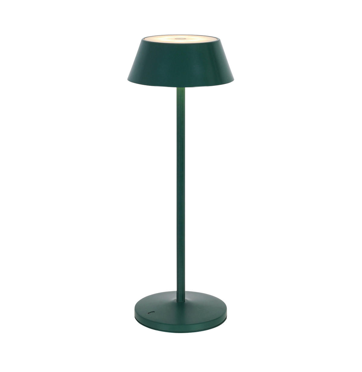 AKKU-TISCHLEUCHTE 11/30 cm  - Dunkelgrün/Schwarz, Trend, Kunststoff/Metall (11/30cm) - Novel
