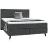 BOXSPRINGBETT 180/200 cm  in Anthrazit  - Anthrazit/Schwarz, KONVENTIONELL, Holz/Textil (180/200cm) - Voleo