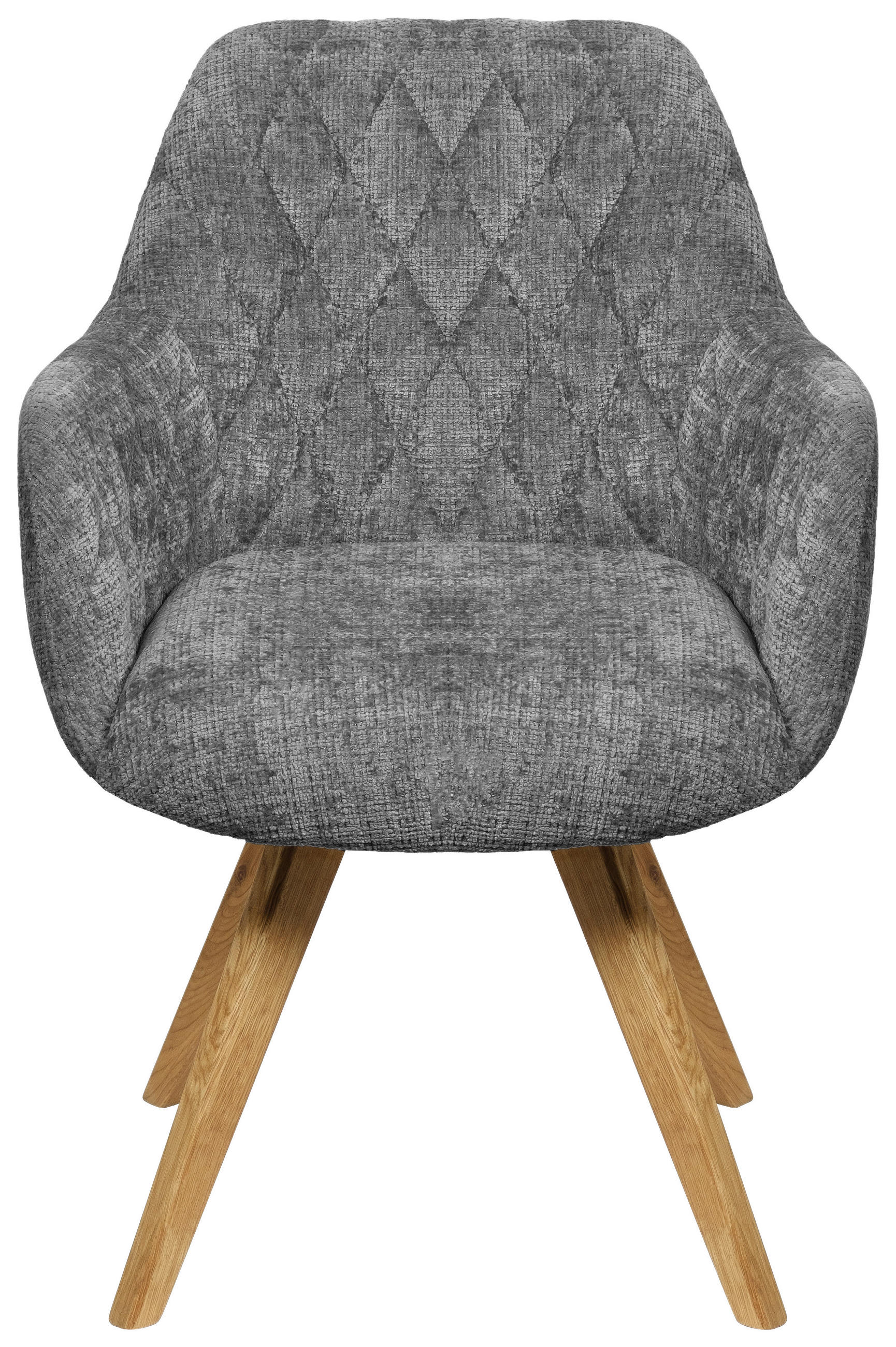ARMLEHNSTUHL  in Webstoff  - Naturfarben/Grau, KONVENTIONELL, Holz/Textil (59/85/65cm) - Linea Natura