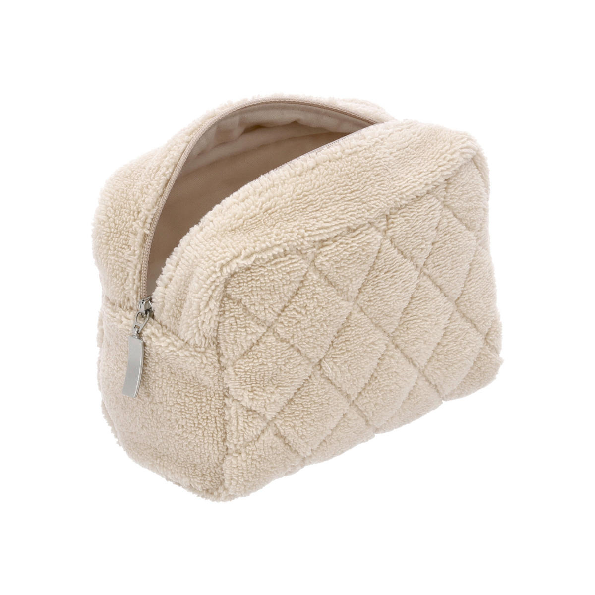 KOZMETIKAI TÁSKA - bézs, Basics, textil - Vossen