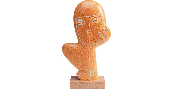 SKULPTUR - Braun, MODERN, Kunststoff (16/27/6cm) - Ambia Home