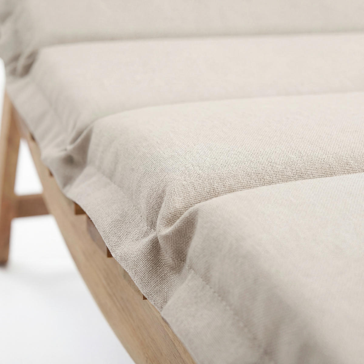 GARTENLIEGE 170/55/54 cm  - Beige/Akaziefarben, Natur, Holz/Kunststoff (170/55/54cm) - Ambia Garden