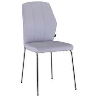 STOLIČKA, 47/90/58 cm - svetlosivá/chrómová, Design, kov/textil (47/90/58cm) - Carryhome