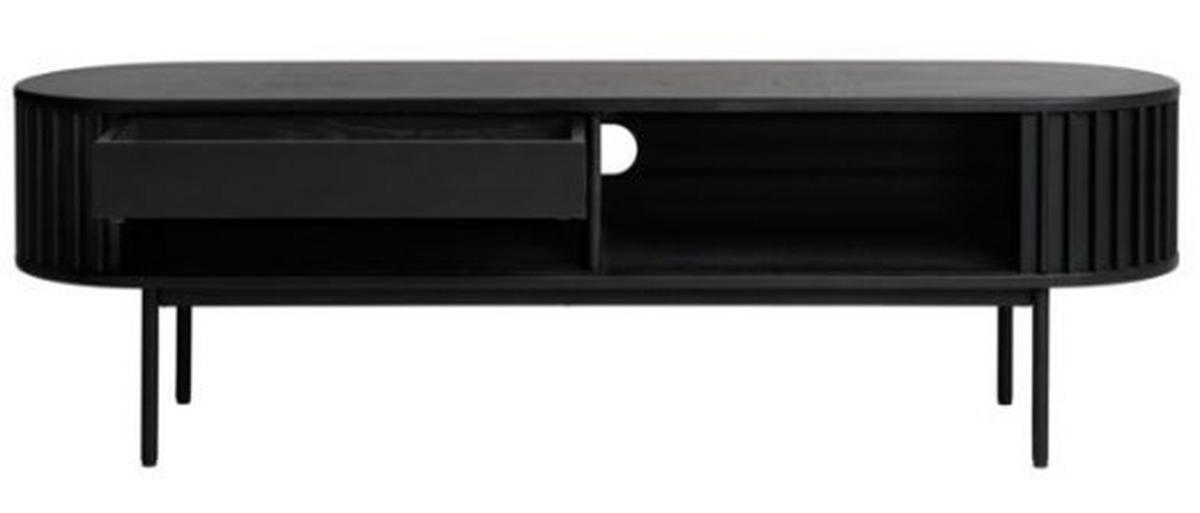 TV-BÄNK  i 160/48/45 cm  - svart, Trend, metall/trämaterial (160/48/45cm) - Niels Andersson