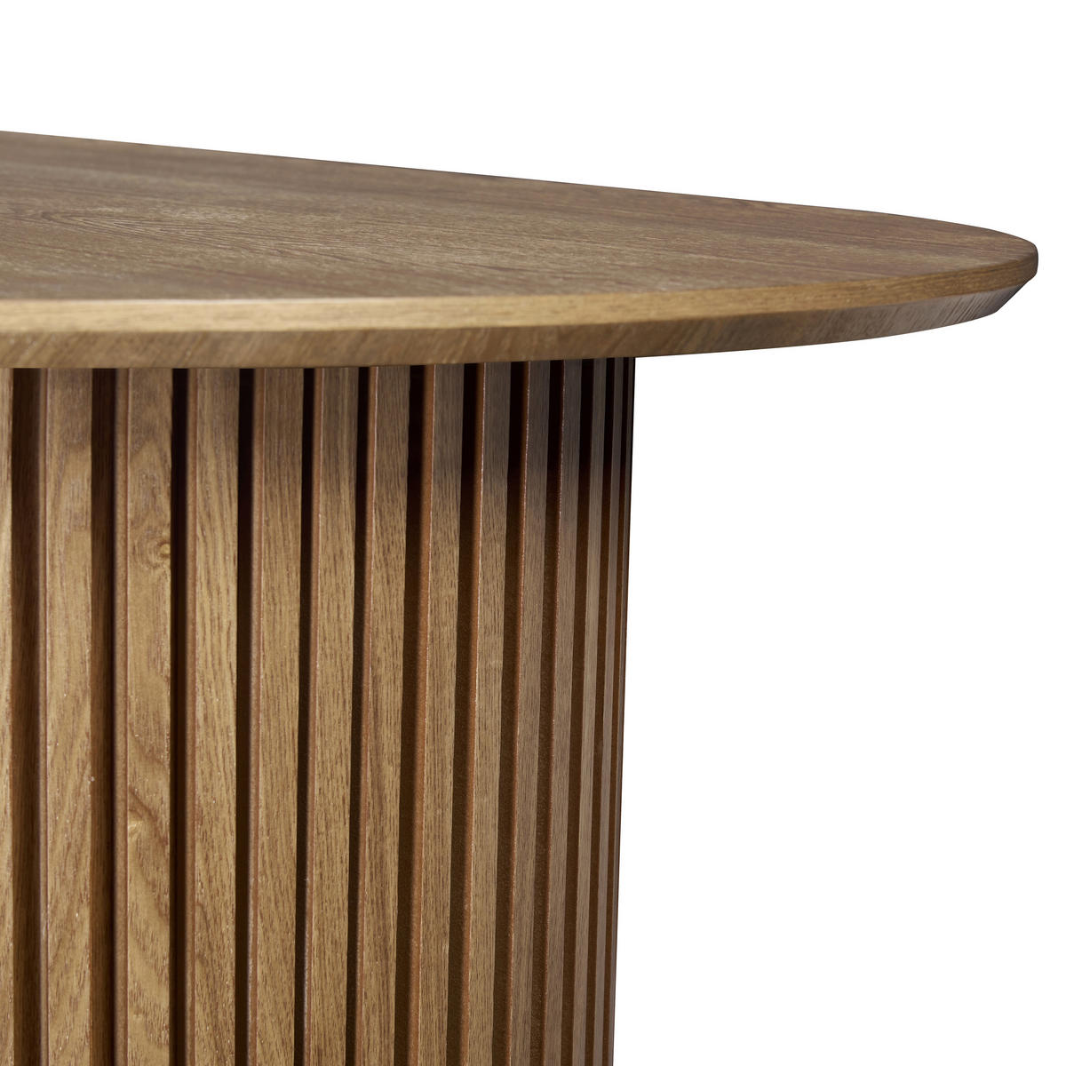 ESSTISCH Weide furniert oval Eichefarben  - Eichefarben, KONVENTIONELL, Holz/Holzwerkstoff (200/75/100cm) - MID.YOU
