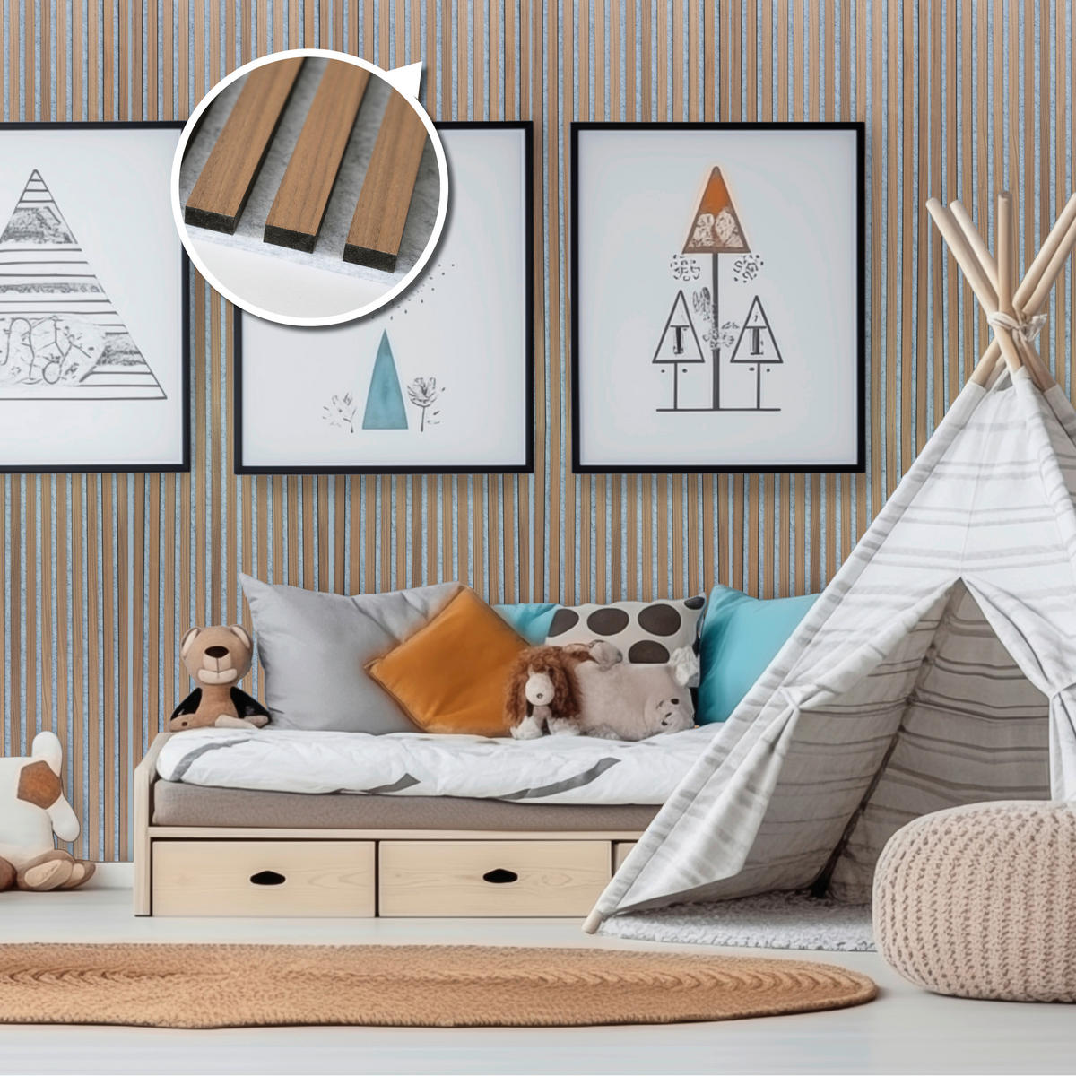 AKUSTIKPANEEL Echtholz 40/150/2,1 cm  - Walnussfarben, Basics, Holzwerkstoff (40/150/2,1cm)