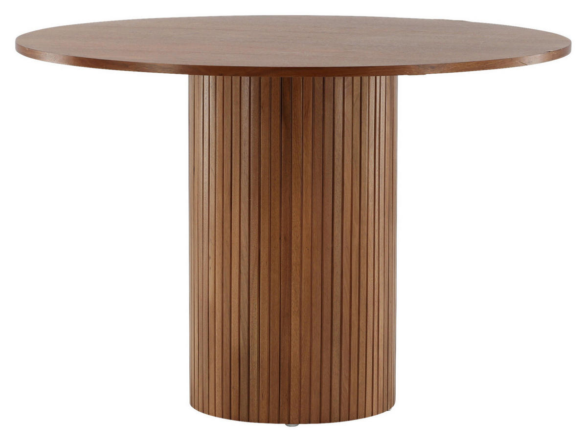 ESSTISCH in Holzwerkstoff 110/110/75 cm  - Walnussfarben, Design, Holzwerkstoff (110/110/75cm) - Livetastic
