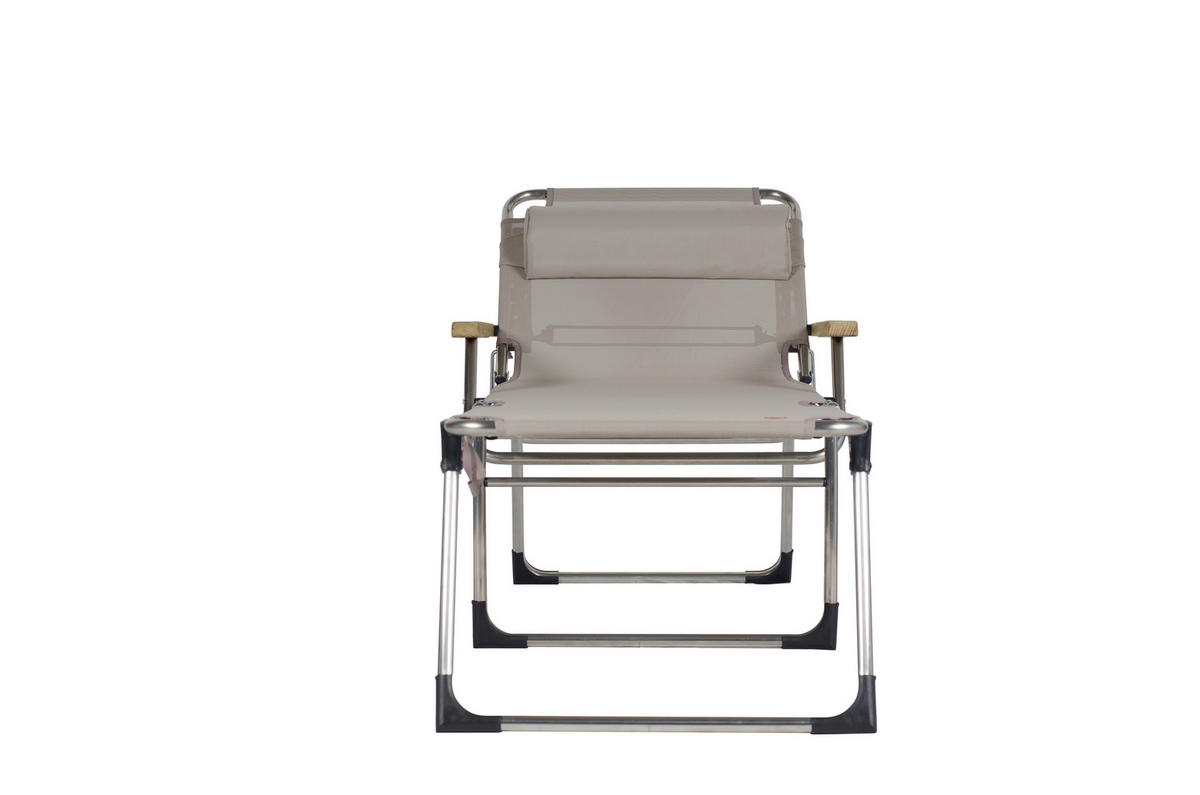 SONNENLIEGE 69/40/190 cm  - Taupe, Design, Textil/Metall (69/40/190cm) - FIAM