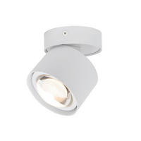 LED-SPOTKOPF Puk 8,4/9 cm  - Weiß, Design, Metall (8,4/9cm) - Novel