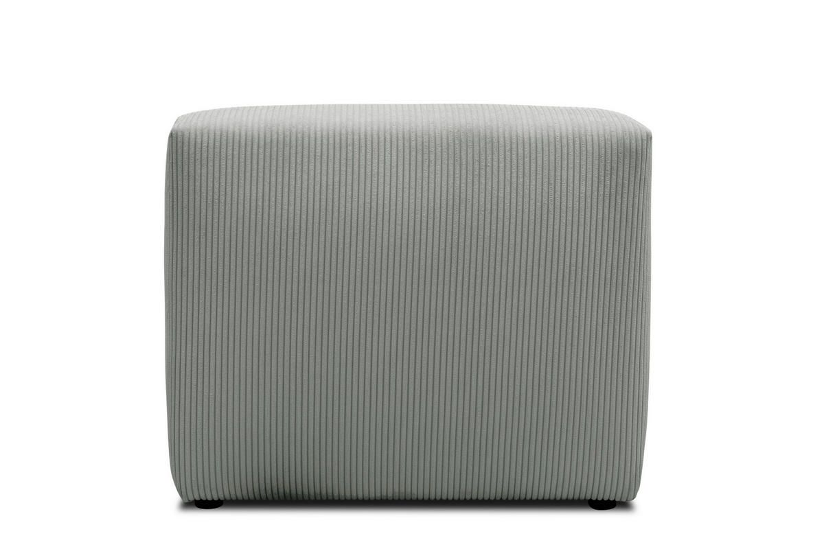 SOFAELEMENT Cord, Mikrofaser Hellgrau  - Hellgrau/Schwarz, Design, Kunststoff/Textil (85/69/108cm) - MID.YOU