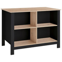 KÜCHENINSEL 124/90/75 cm  in Schwarz, Eiche Artisan  - Schwarz/Eiche Artisan, Design, Holzwerkstoff (124/90/75cm) - MID.YOU