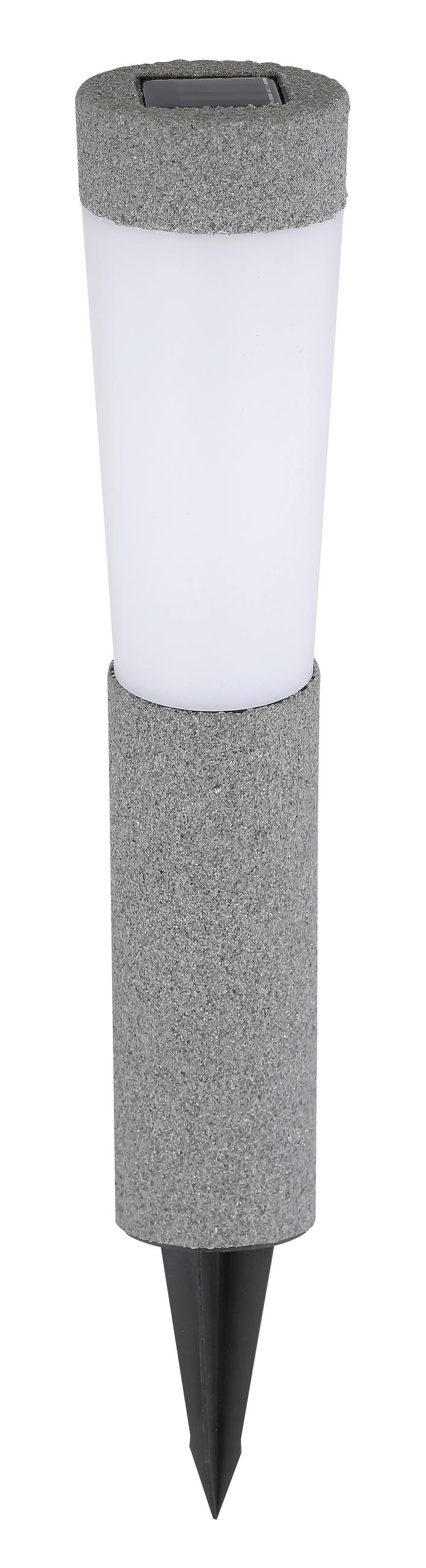 SOLARLEUCHTENSET 7,7/45,6 cm  2-teilig  - Grau, Design, Kunststoff (7,7/45,6cm) - Globo