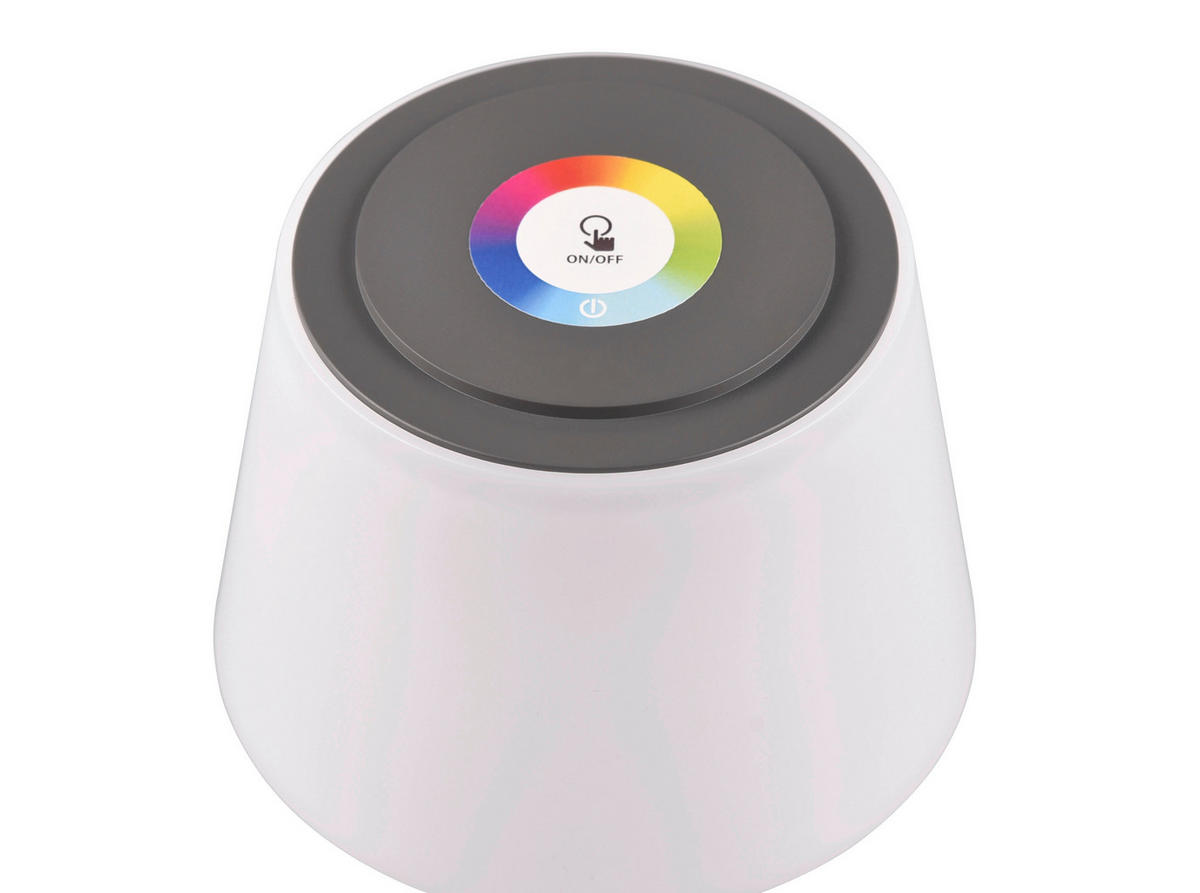 PORTABEL LAMPA Sanchez 13/30 cm   - vit/antracit, Klassisk, plast (13/30cm)