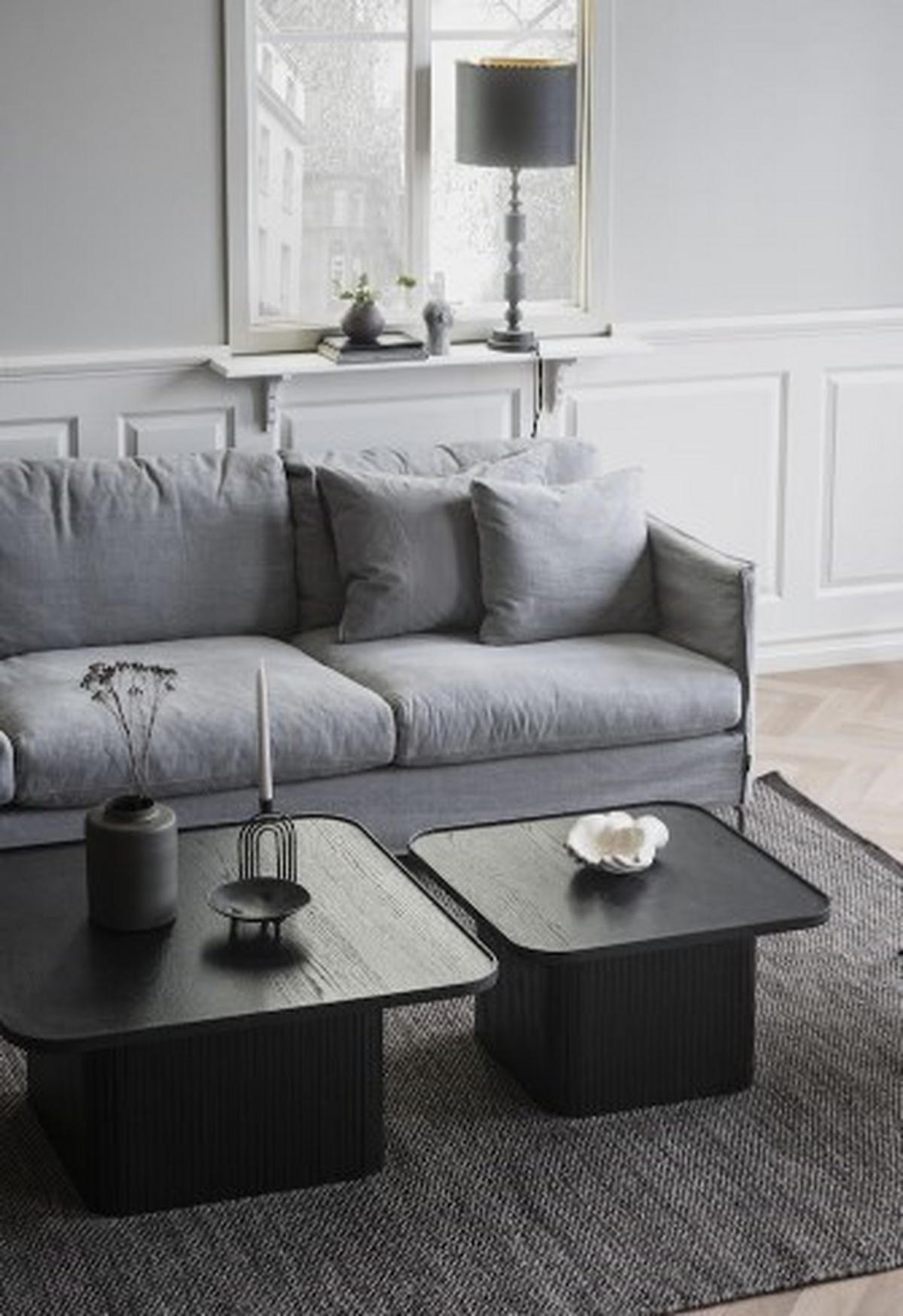 SOFFBORD i trä 80/80/40 cm  - svart, Klassisk, trä (80/80/40cm) - Rowico