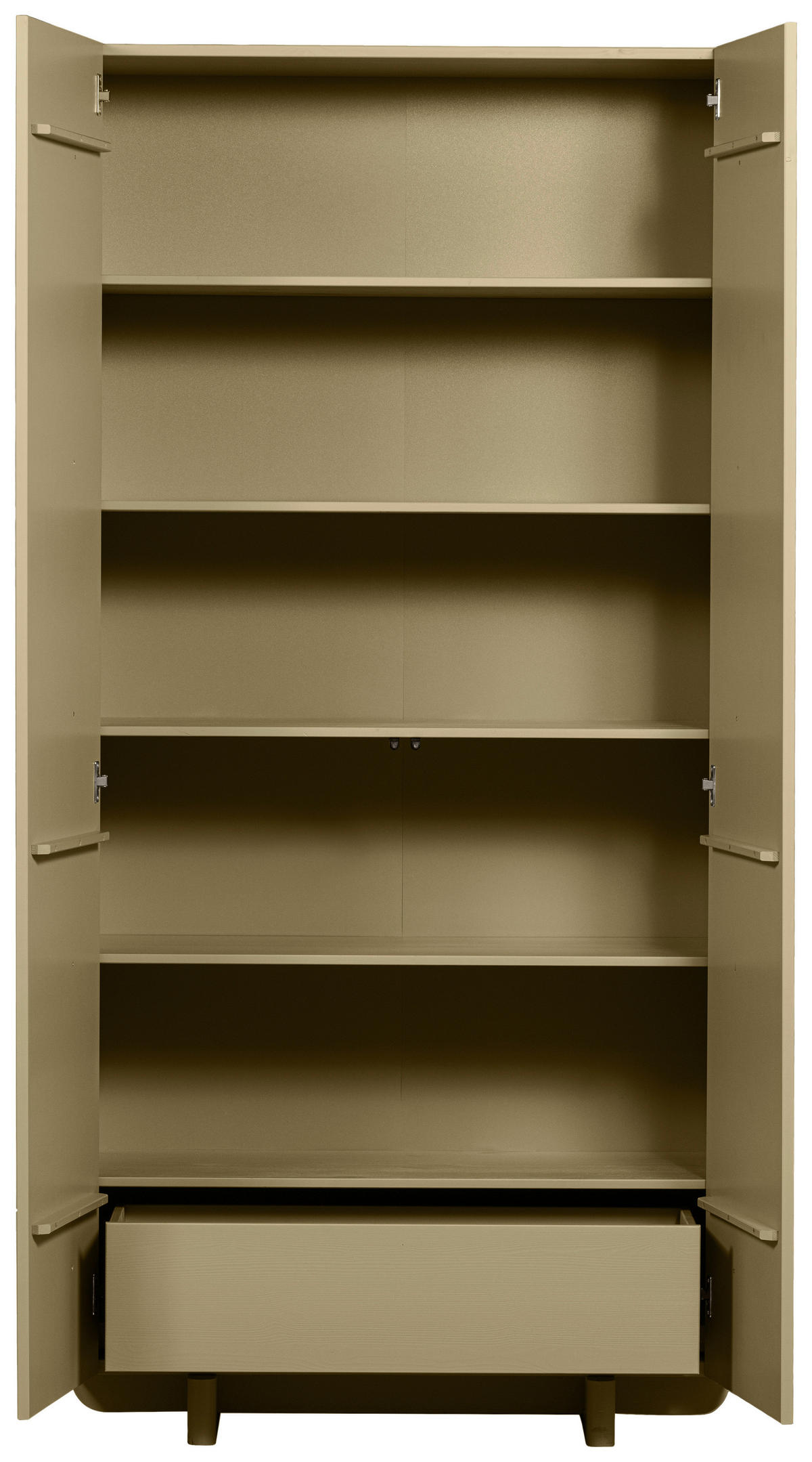 GARDEROBENSCHRANK Basu  in 101/210/46 cm  - Grün, Design, Holz (101/210/46cm) - Livetastic