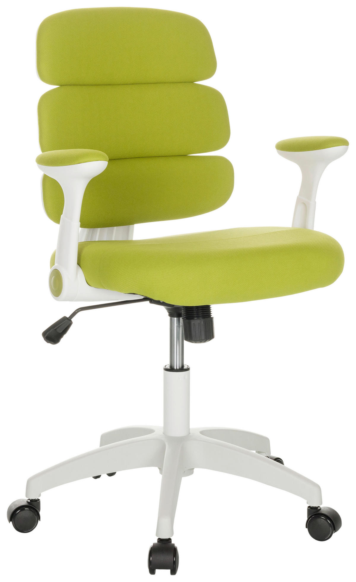 MLADINSKI VRTLJIVI STOL tekstil zelena  - bela/zelena, Basics, umetna masa/tekstil (62/86-97/62cm) - MID.YOU