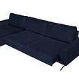 ECKSOFA in Webstoff Blau  - Blau/Schwarz, Design, Textil/Metall (172/320cm) - Valnatura