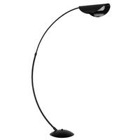 LED-STEHLEUCHTE ROBLES 124/35/182 cm   - Schwarz/Grau, Design, Kunststoff/Metall (124/35/182cm) - Globo
