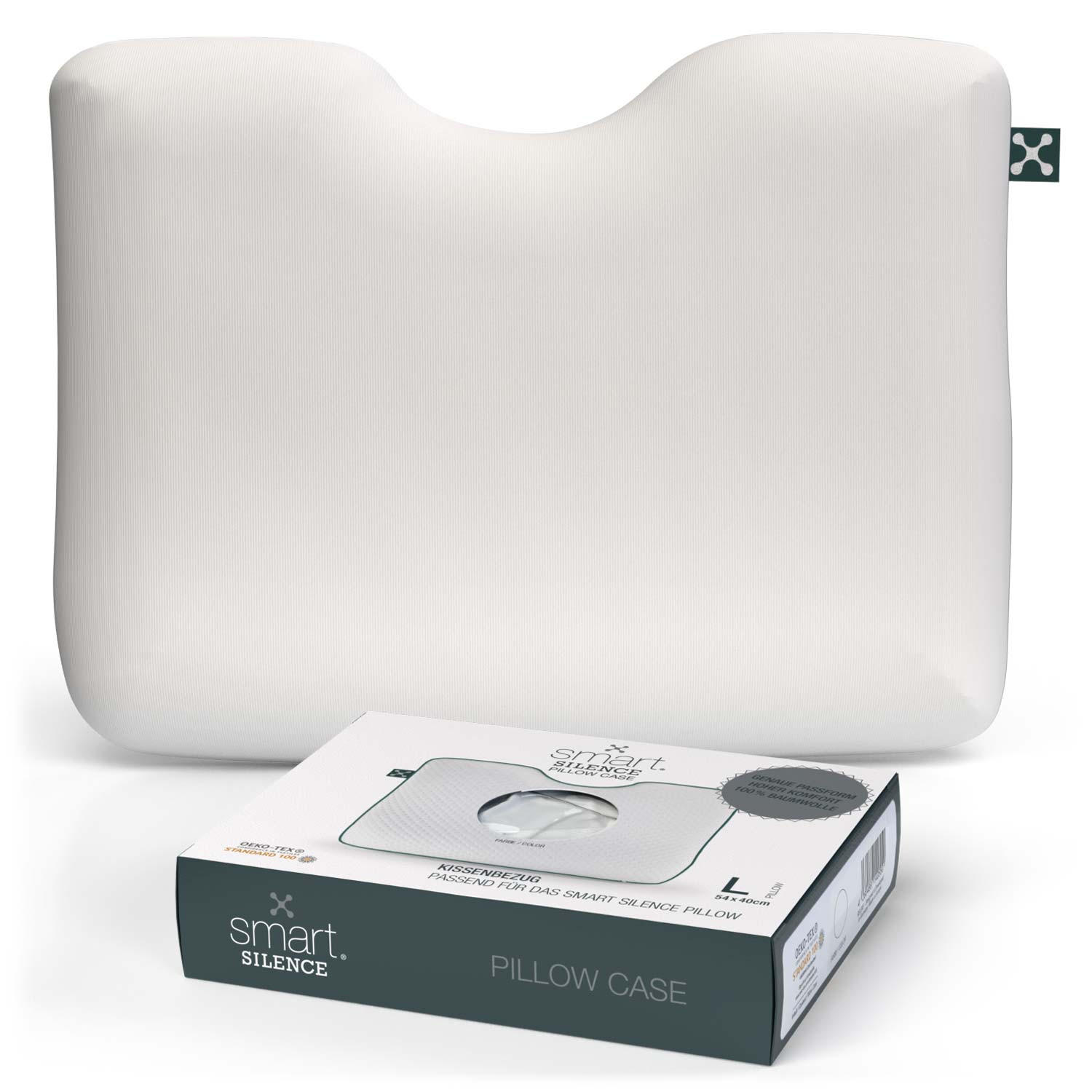 Smartsleep Nackenkissenbezug Silence Weiß 54x40 cm