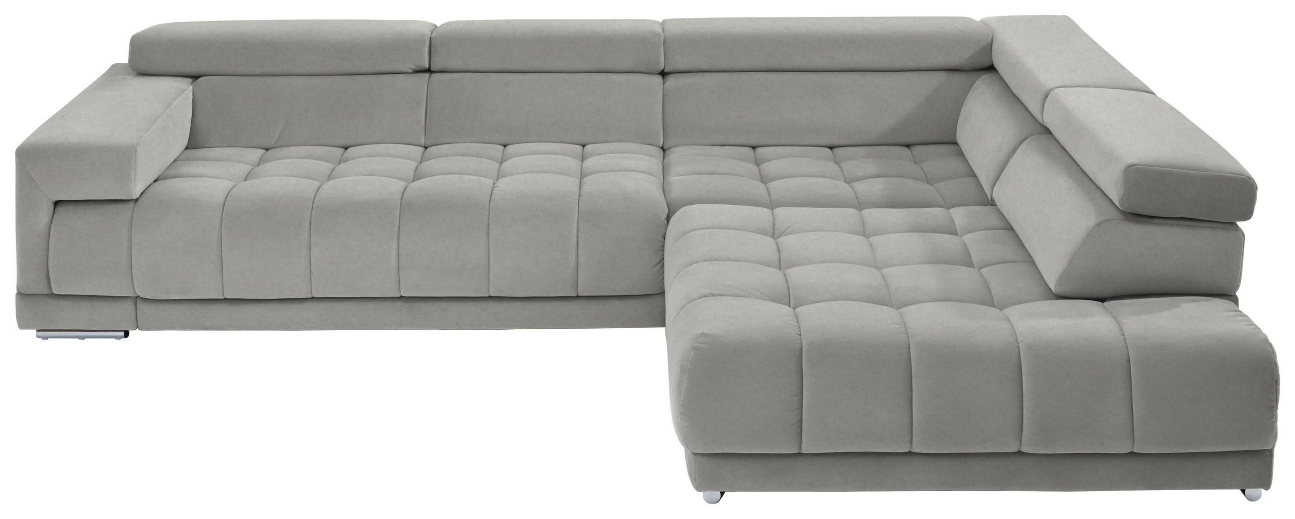 Beldomo Speed ROHOVÁ SEDAČKA, textil, barvy stříbra, světle šedá