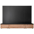 WOHNWAND  in Anthrazit, Eiche Artisan  200/148/45 cm  - Anthrazit/Schwarz, Design, Holzwerkstoff/Metall (200/148/45cm) - Moderano