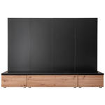 WOHNWAND  in Anthrazit, Eiche Artisan  200/148/45 cm  - Anthrazit/Schwarz, Design, Holzwerkstoff/Metall (200/148/45cm) - Moderano