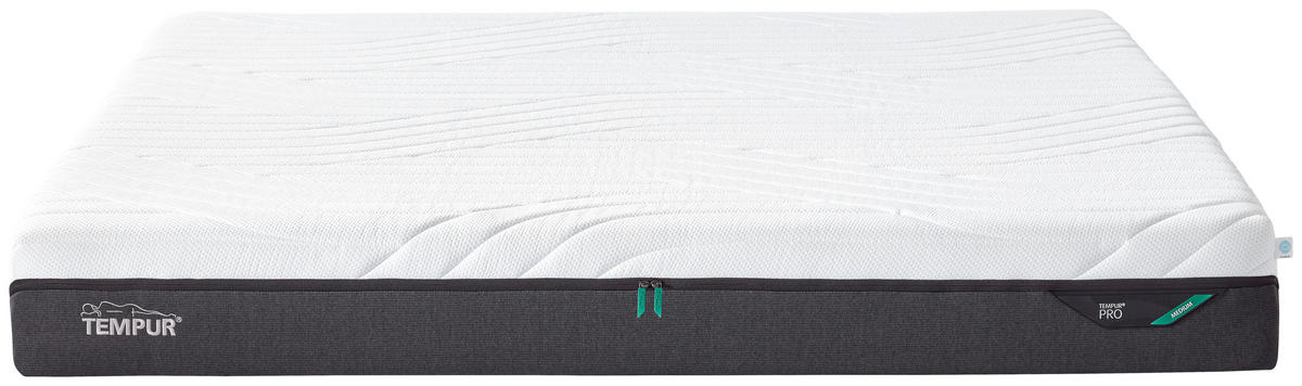 MATRATZE PRO MEDIUM Pro® Coolquilt 140/200 cm Höhe ca. 23 cm  - Weiss/Anthrazit, Basics, Textil (140/200cm) - Tempur