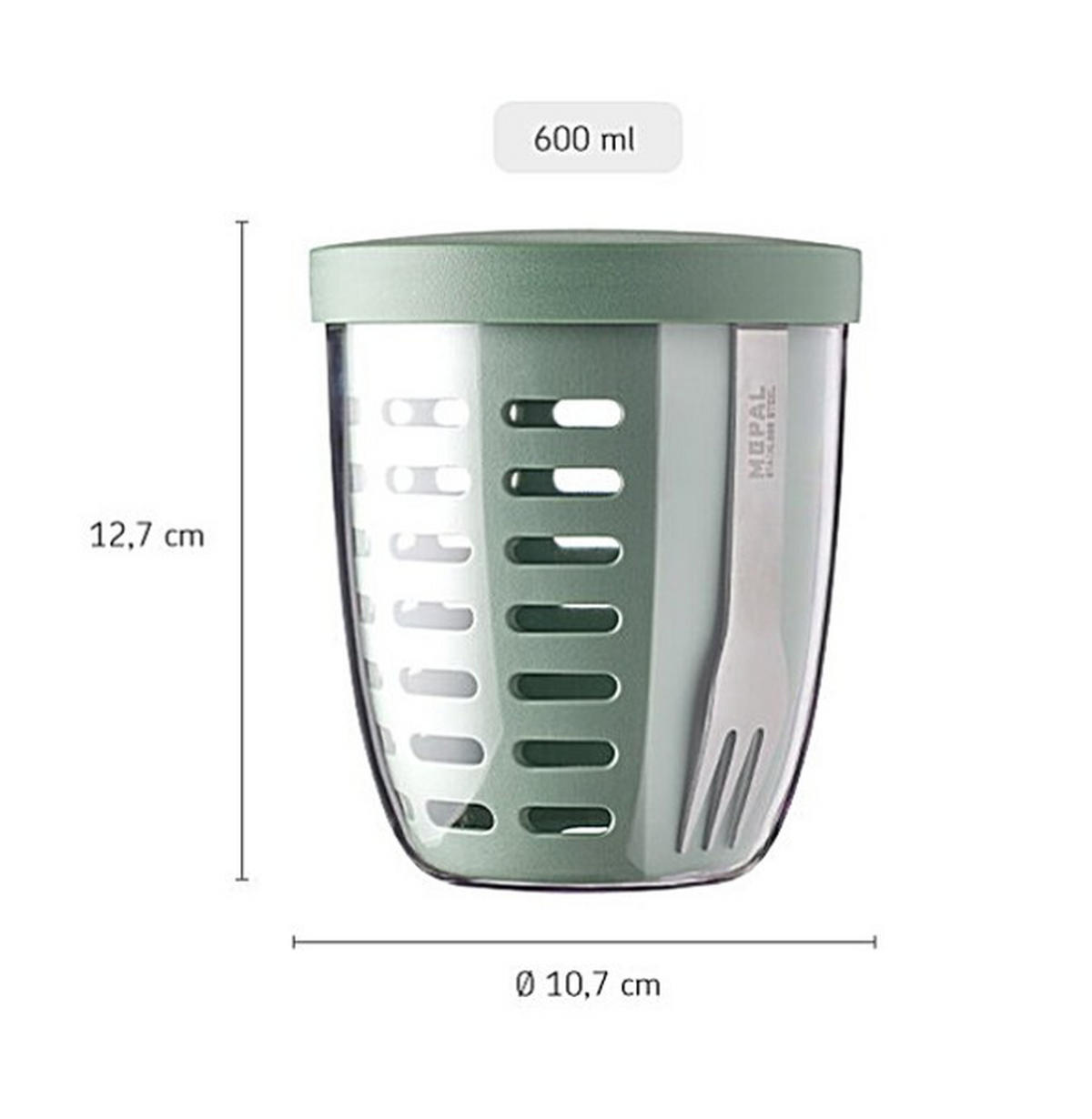 PAUSENSET - Schwarz, KONVENTIONELL, Kunststoff (21,4/10,6/19,8cm) - Mepal