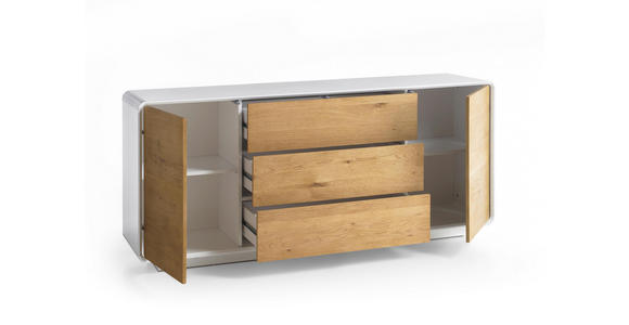 SIDEBOARD 170/76/40 cm - Eichefarben/Weiß, Design, Holz/Holzwerkstoff (170/76/40cm) - Xora