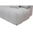 BOXSPRINGSOFA in Chenille Ecru  - Ecru/Schwarz, MODERN, Kunststoff/Textil (210/72/105cm) - Cantus