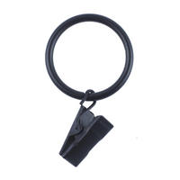 OBROČEK S SPONKO - črna, Basics, kovina (12/10/2cm) - Gardinia