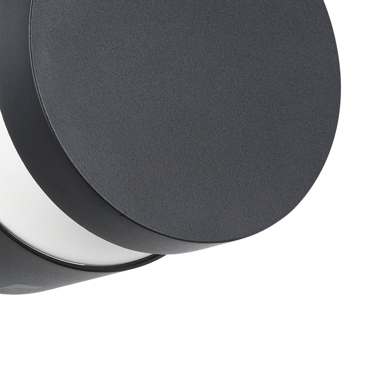 LED-AUßENLEUCHTE 13,5/13 cm   - Transparent/Schwarz, Design, Kunststoff/Metall (13,5/13cm) - Eglo