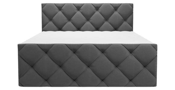 BOXBETT 180/200 cm  in Anthrazit  - Anthrazit/Schwarz, KONVENTIONELL, Kunststoff/Textil (180/200cm) - Carryhome