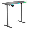 SCHREIBTISCH 120/60/70-115 cm Schwarz elektrisch höhenverstellbar  - Schwarz, Design, Holzwerkstoff/Kunststoff (120/60/70-115cm) - Novel