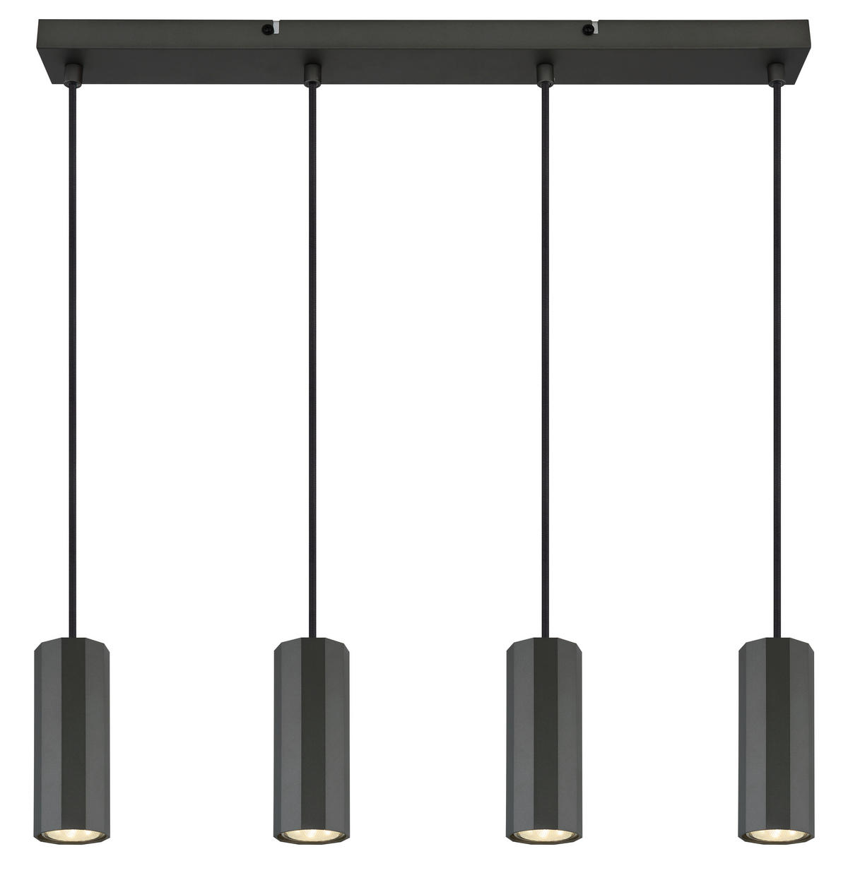 HÄNGELEUCHTE 61/6/120 cm    - Grau, Design, Metall (61/6/120cm) - Globo