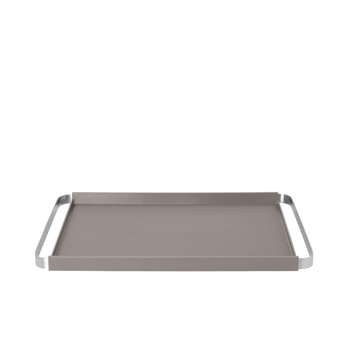 SERVIERTABLETT Metall, Kunststoff  - Braun, Trend, Kunststoff/Metall (32,5/4,1/50,1cm) - Blomus