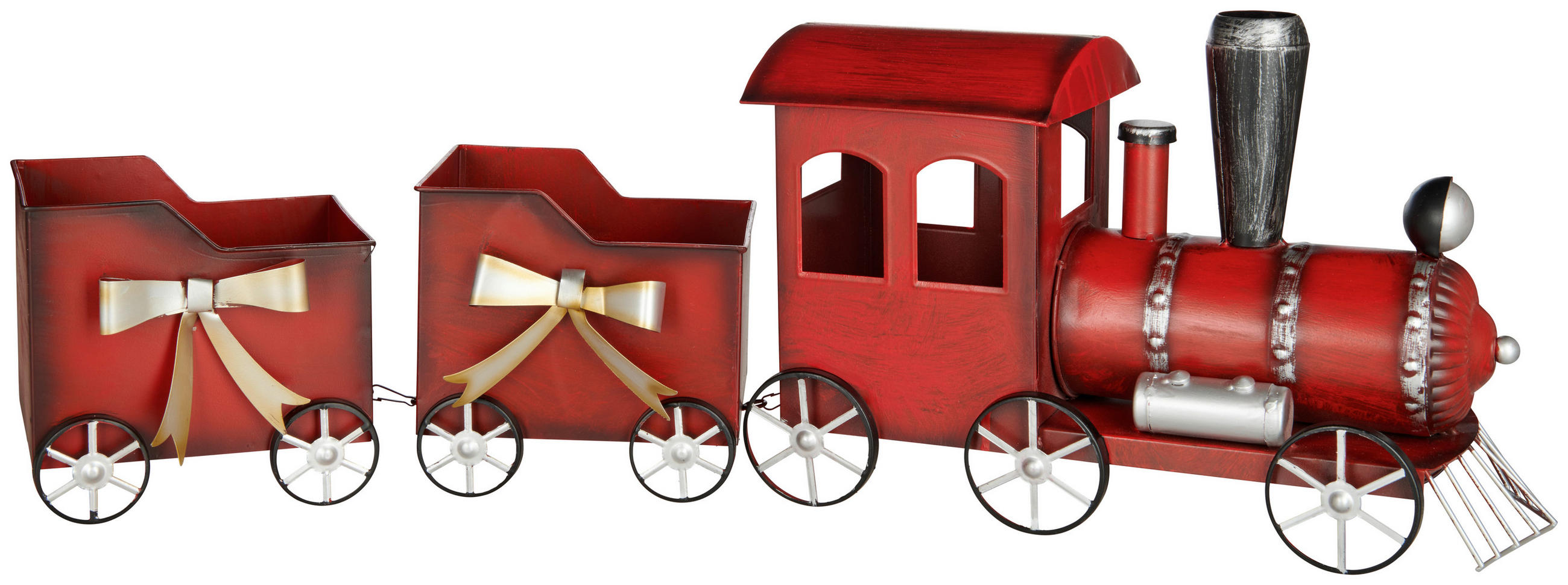 WEIHNACHTSFIGUR  - Rot/Silberfarben, Design, Metall (89,41cm) - X-Mas