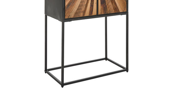 HIGHBOARD in 65/141/37 cm - Schwarz/Naturfarben, LIFESTYLE, Holz/Metall (65/141/37cm) - Landscape