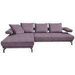 ECKSOFA Fino in Mikrofaser Lila, Flieder  224/305 cm  - Lila/Flieder, Design, Textil/Metall (224/305cm) - Dieter Knoll