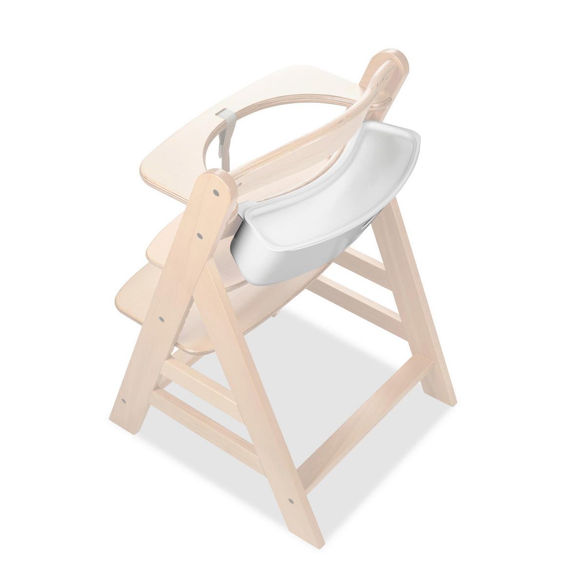 ESS- UND SPIELBRETT Highchair Box S  - Weiß, Basics, Kunststoff (17/16/42cm) - Hauck