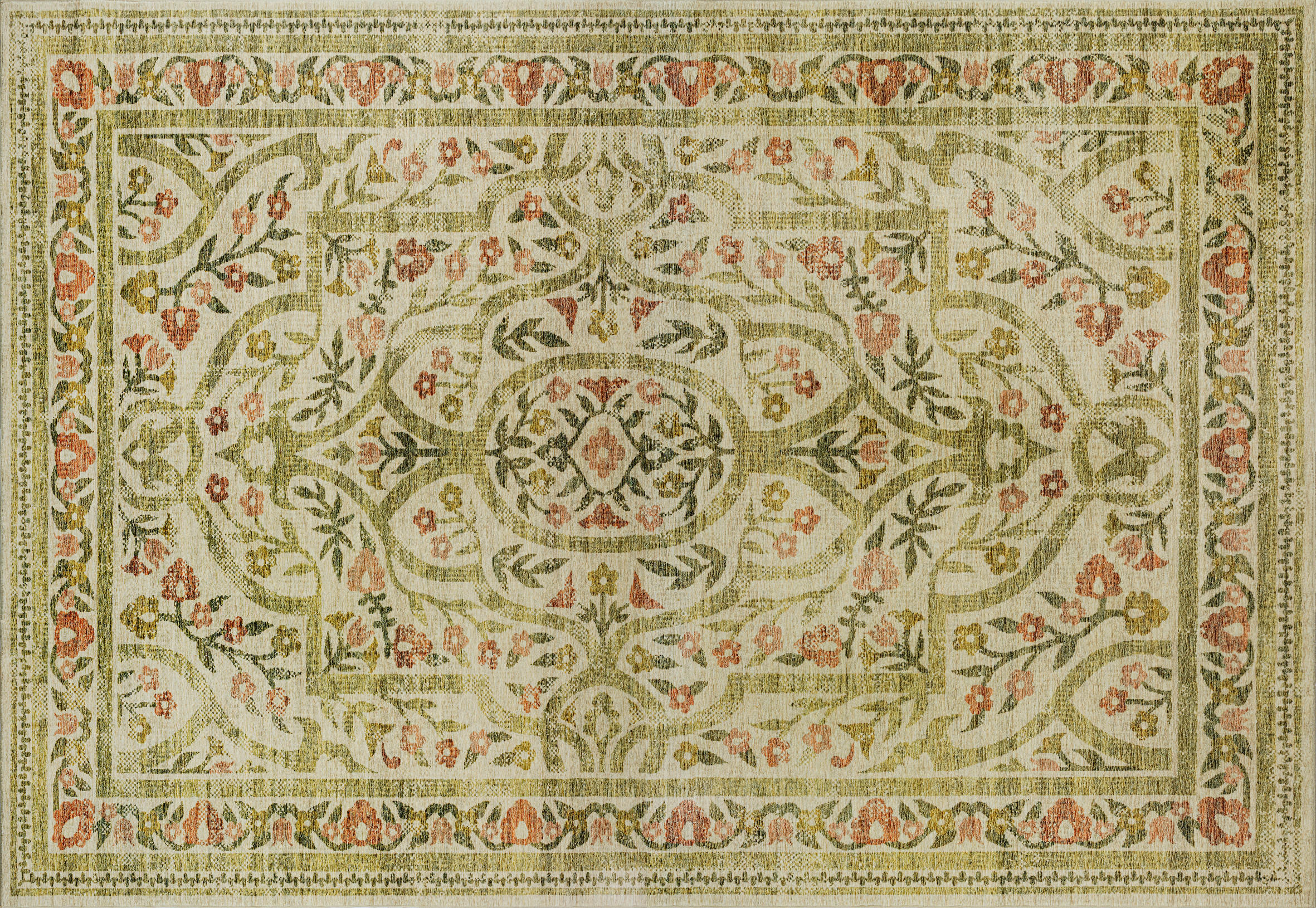 FLACHWEBETEPPICH  Wohnzimmer 200/290 cm Mirela Beige rechteckig  - Beige, LIFESTYLE, Kunststoff/Textil (200/290cm) - wash+dry