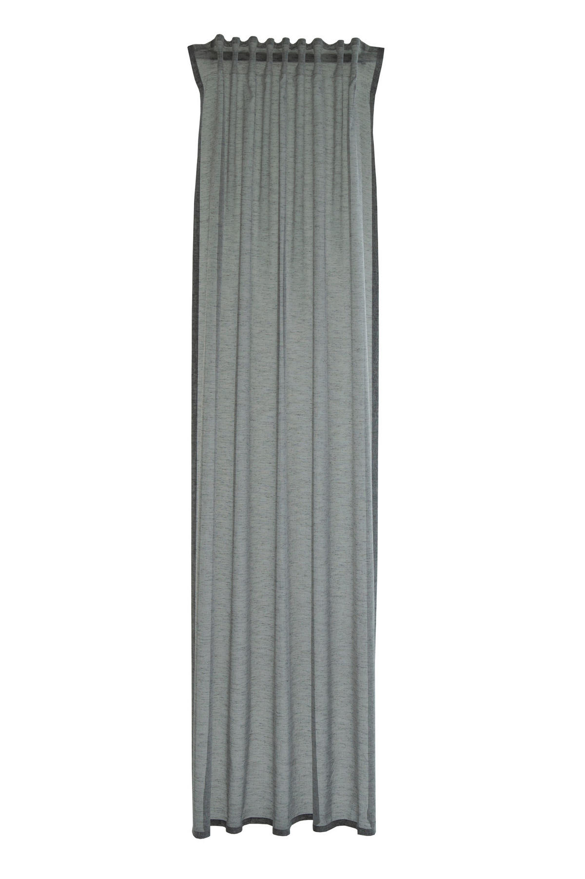 FERTIGVORHANG  transparent  140/245 cm   - Anthrazit, KONVENTIONELL, Textil (140/245cm)