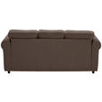 3-SITZER-SOFA  in Chenille Braun  - Schwarz/Braun, KONVENTIONELL, Kunststoff/Textil (226/88/86cm) - Carryhome