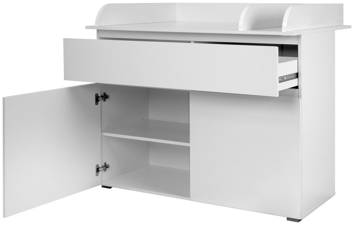 WICKELKOMMODE Weiß  - Weiß, Basics, Holzwerkstoff (120/102/77cm) - MID.YOU