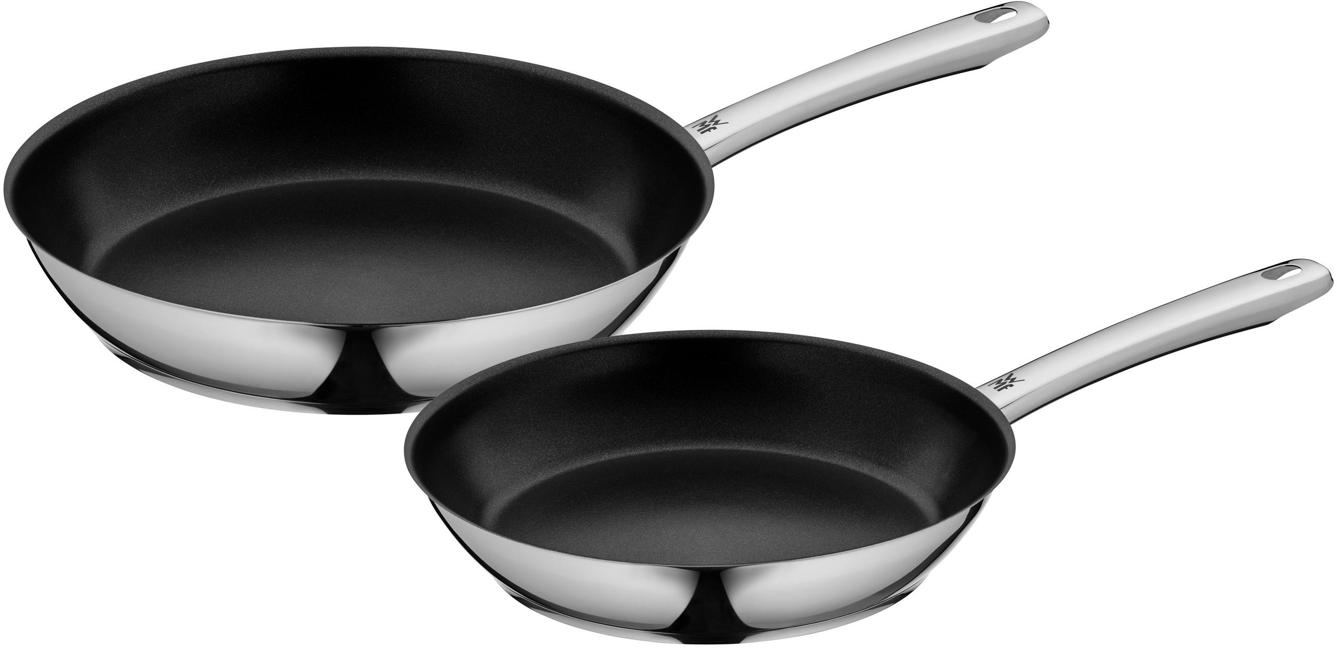 PFANNENSET Nordics Edelstahl 2-teilig  - Edelstahlfarben, Basics, Metall (29,5/10,5/48,4cm) - WMF