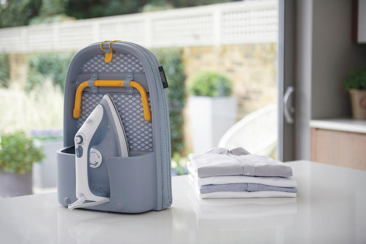 BÜGELBRETT  Pocket  - Hellblau, Basics, Kunststoff/Textil (34/15,5/45,5cm) - Joseph Joseph