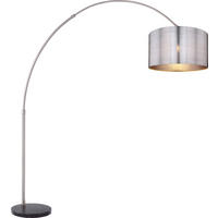 Lampadar Cu Picior Curbat  205/45/215 cm   - culoare nichel/argintiu, Basics, plastic/metal (205/45/215cm) - Xora
