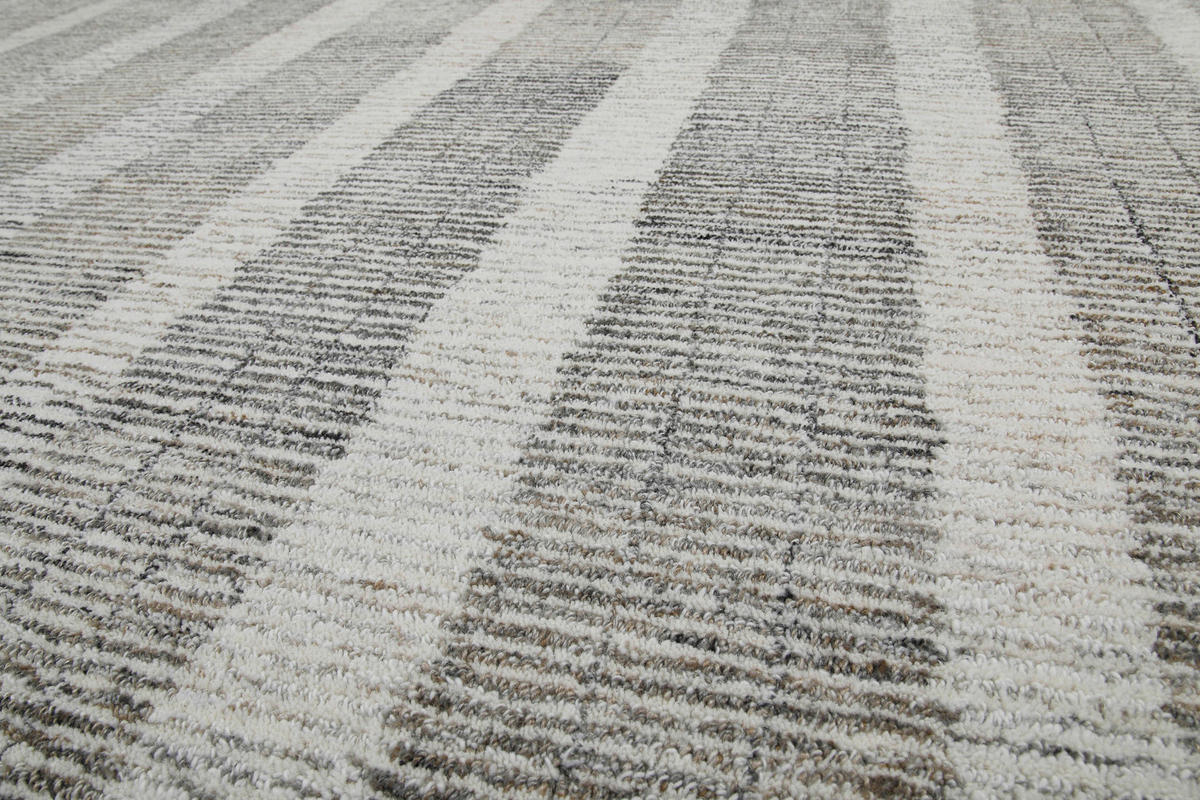 FLACHWEBETEPPICH 80/300 cm Hamptons Forty Creme, Dunkelgrau  - Dunkelgrau/Creme, Design, Textil (80/300cm) - WECON HOME